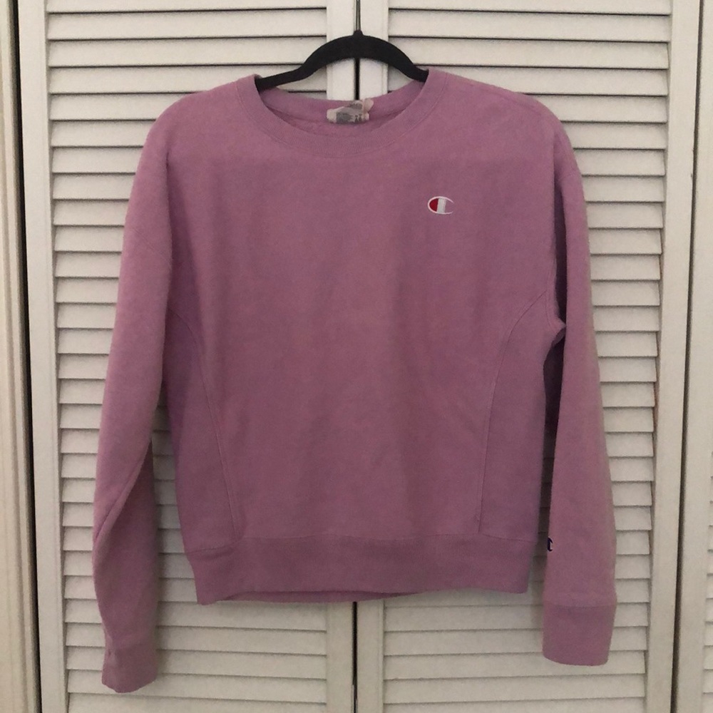 Lilac champion sweatshirt